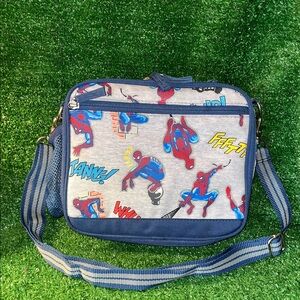 Pottery Barn Kids Spiderman Lunch box NICE WITH STRAP